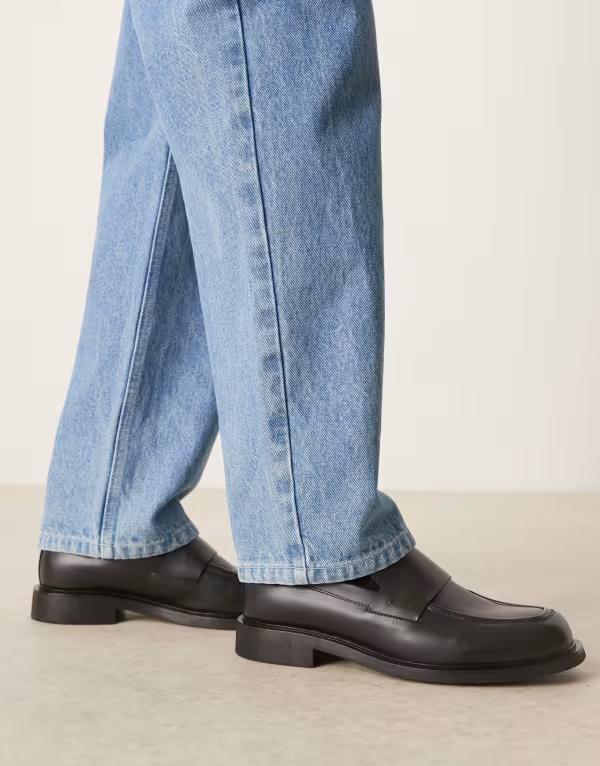カルバンクライン メンズ スリッポン・ローファー シューズ Calvin Klein Jeans dressy loafers in black Triple Black