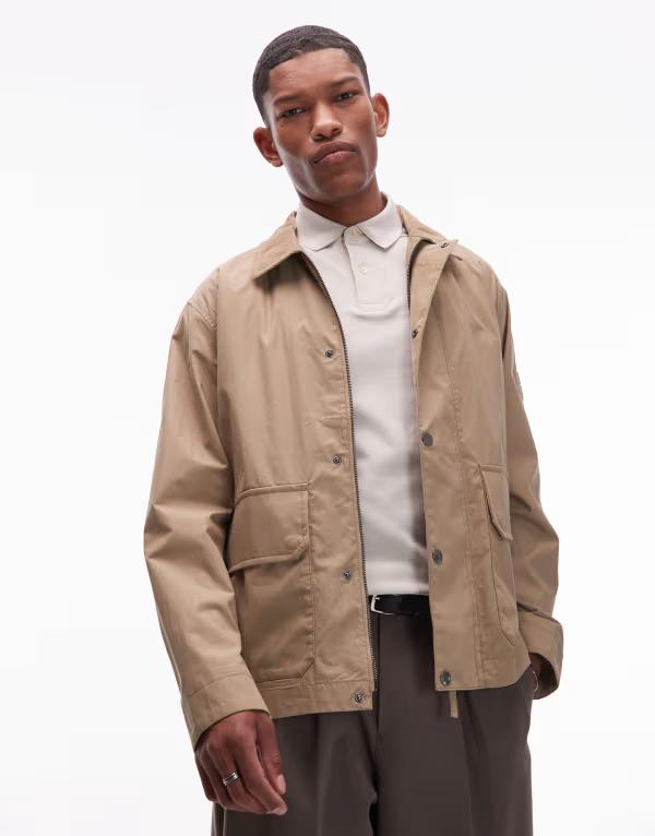 トミー ヒルフィガー メンズ ジャケット・ブルゾン アウター Tommy Hilfiger barn jacket in camel Camel