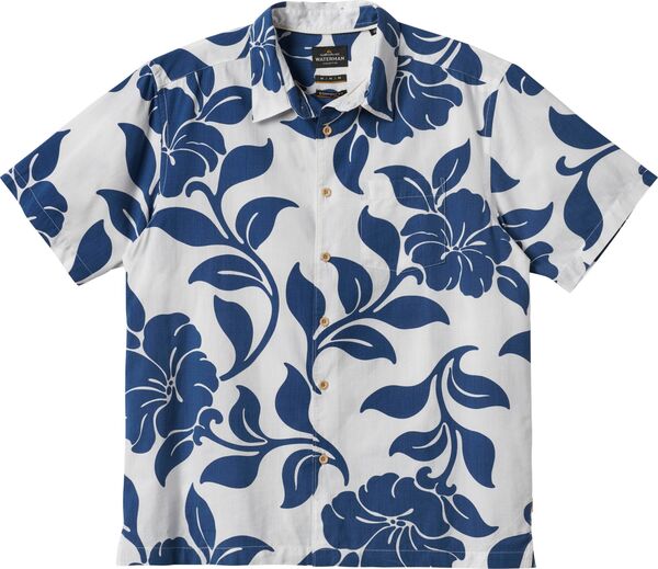 クイックシルバー メンズ シャツ トップス Quiksilver Men's Waterman All Time Pareo Woven Shirt White