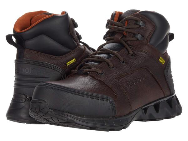 リーボック メンズ ブーツ・レインブーツ シューズ Zigkick Work Dark Brown