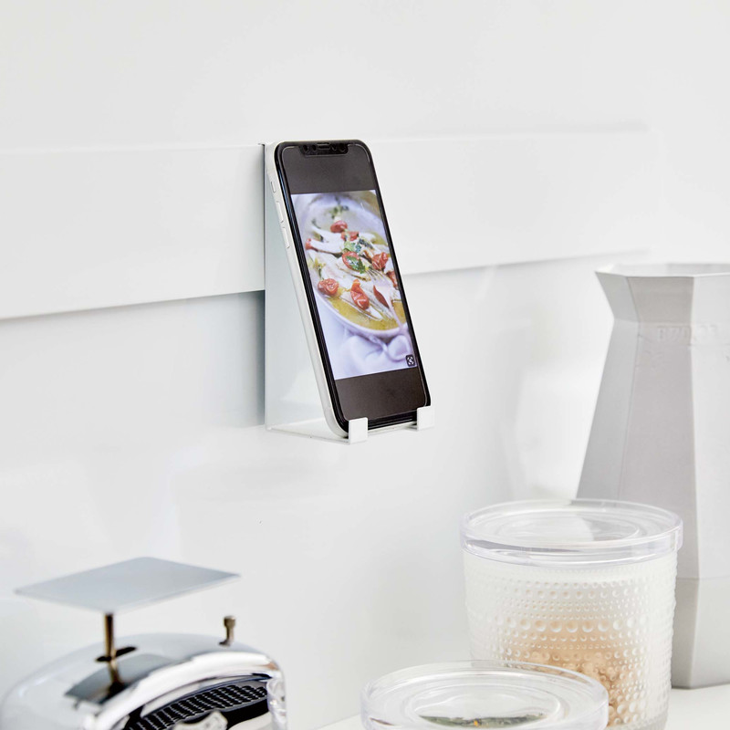 YAMAZAKI (山崎実業) tower タワー 自立式メッシュパネル用 スマートフォンスタンド ホワイト 5106 iPad タブレット 05106-5R2