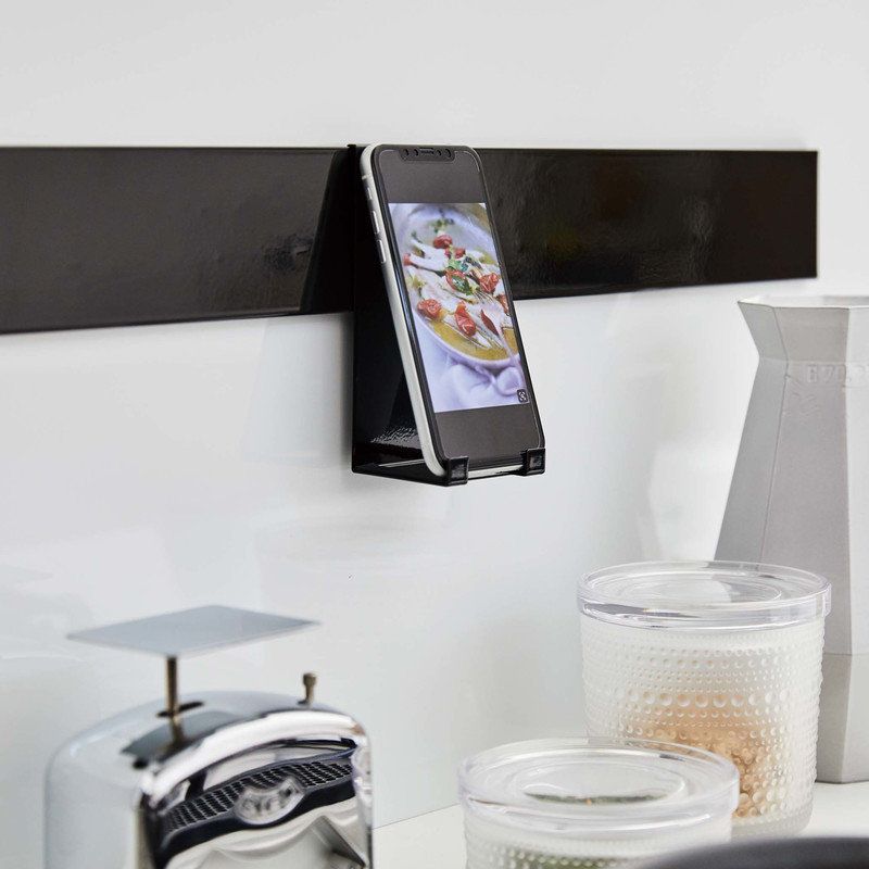 YAMAZAKI (山崎実業) tower タワー 自立式メッシュパネル用 スマートフォンスタンド ブラック 5107 iPad タブレット 05107-5R2