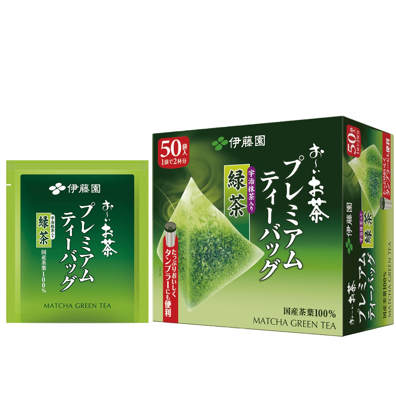 【内容量】 1.8g 【原材料】 緑茶（日本）、抹茶（京都府） 【商品説明】 すっきりした「香り高い緑茶」に、味わい・色・香りがよく出るように、製茶段階で2回に分け、通常の4~5倍の時間をかけてじっく
