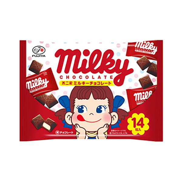 ミルキー風味のホイップクリームをマイルドなチョコレートで包んだ、 やさしい甘さのミルキーチョコレートです。 【内容量】14粒（個包装してあります。）【入数】15コ 【2024/10/01発売】 ※チョ