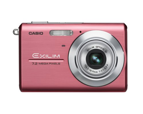 Casio Exilim EX-Z75 7.2MP デジタルカメラ 3倍振動防止光学ズーム(ピンク)(中古品)