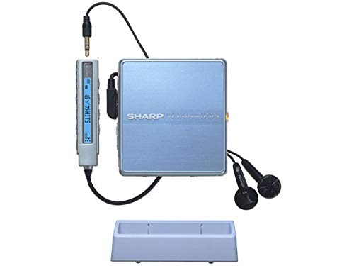 SHARP シャープ MD-ST600-A ブルー系 ポータブルMDプレーヤー MDLP対 (中古品)