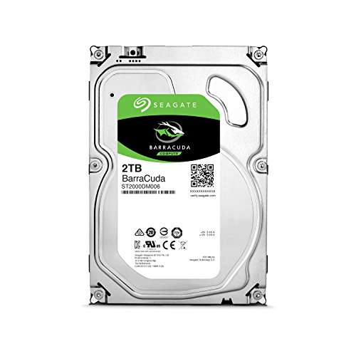 Seagate BarraCuda 3.5 2TB 内蔵ハードディスク HDD 2年保証 6Gb/s 64MB 7(中古品)