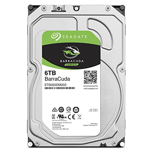 Seagate BarraCuda 3.5 6TB 内蔵ハードディスク HDD 2 6Gb/s 256MB 5400rpm(中古品)