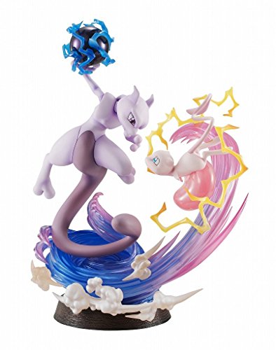G.E.M.EXシリーズ ポケットモンスター ミュウ & ミュウツー 約190mm PVC製 塗(中古品)