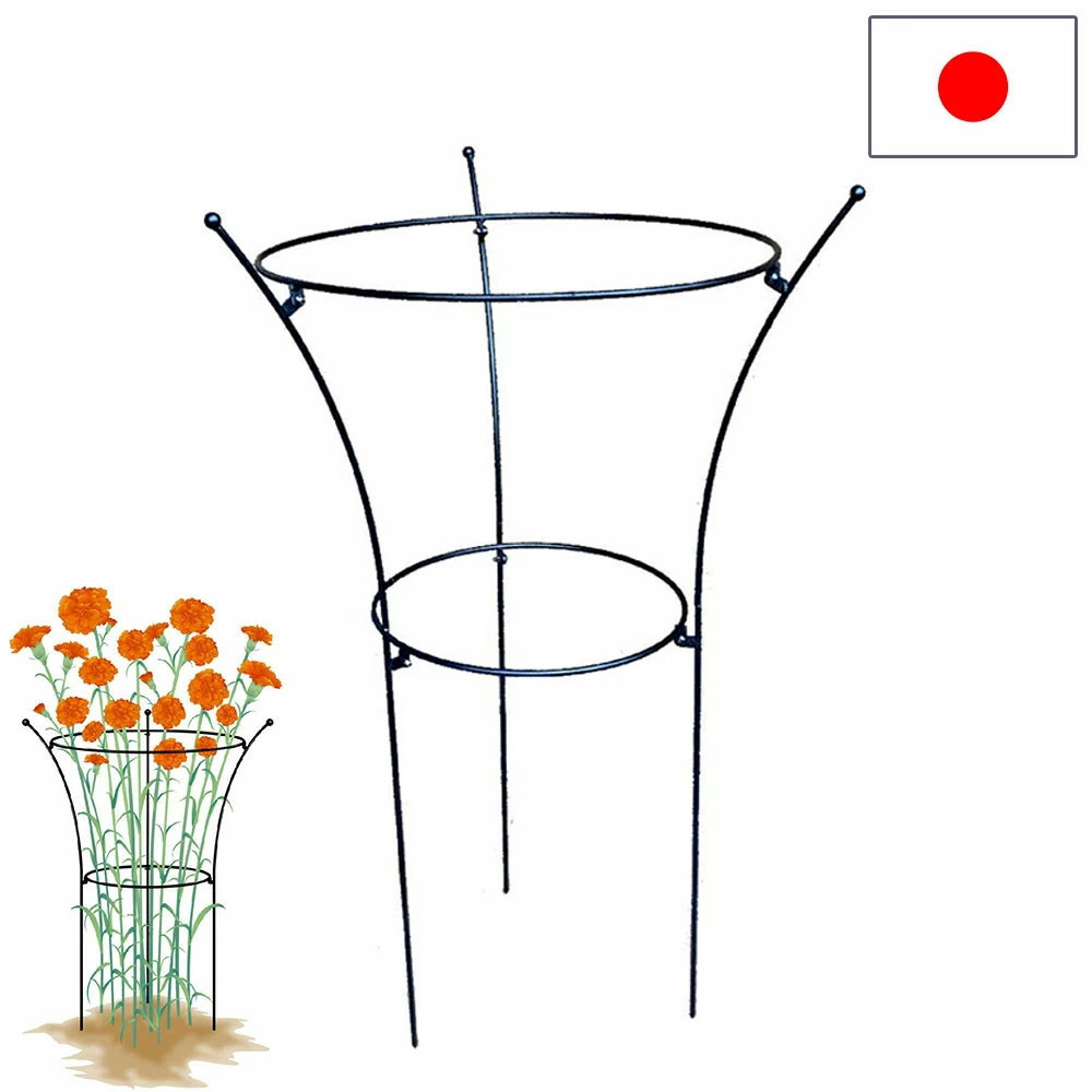 プラントサポート 花支え 花支柱 アイアン 屋外 植物支柱 日本製 No.421 小林金物 ガーデニング 菜園 組み立て 支柱 園芸 家庭菜園 園芸資材 資材 園芸用品 プランター 手軽 便利 燕三条 シンプル ベーシック 定番 使いやすい