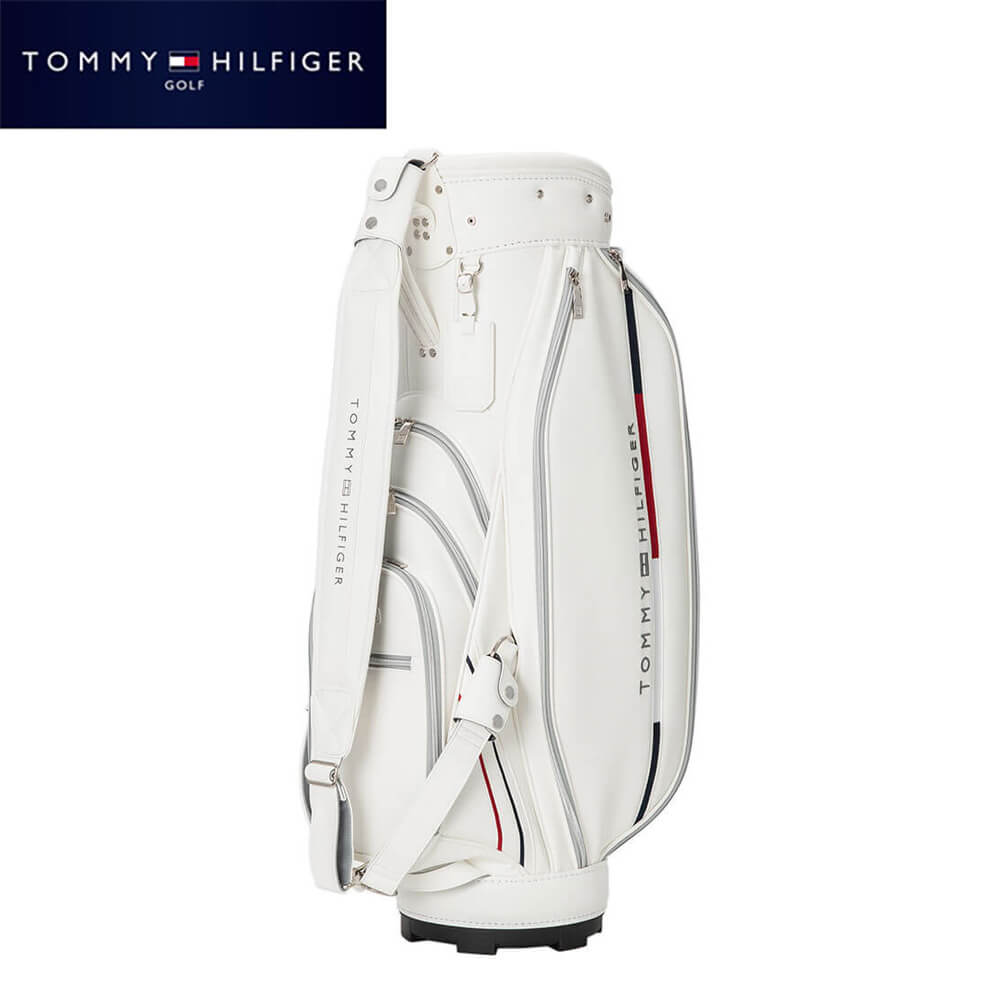 トミー ヒルフィガー ゴルフ ユニセックス クラシックスポーツ カートキャディバッグ THMG5FCB 00 ホワイト [2025年モデル]