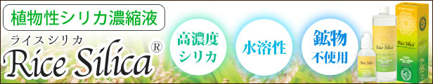 高濃度シリカ植物性シリカ濃縮液ライスシリカ