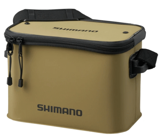 シマノ SHIMANO タックル 釣具 収納 バッグ バッカン 価格を抑えた肩掛けタイプのタックルバッカン シンプルなEVA生地のタックルバッカンです。出し入れに便利な蓋のボタン止めや、長さ調整ができ