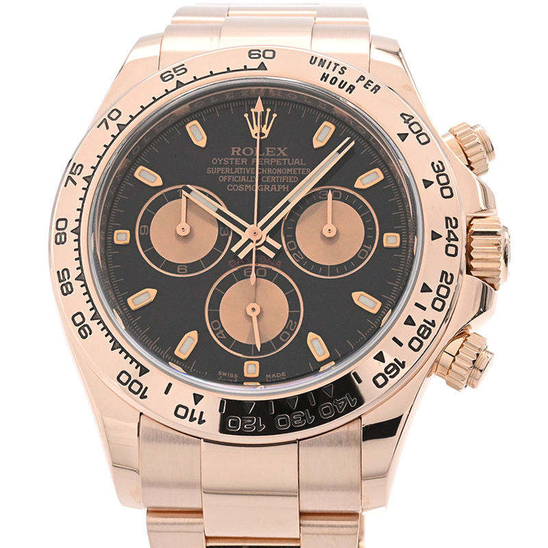 [3年保証] ロレックス メンズ コスモグラフ デイトナ 116505 ランダム番 K18PG 箱保 クロノグラフ 黒文字盤 自動巻き 腕時計 中古 送料無