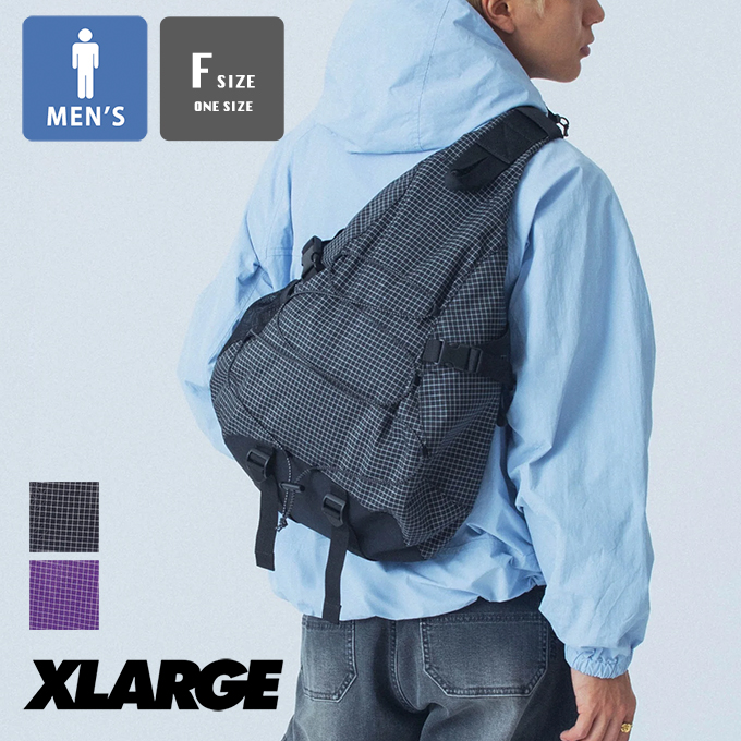 「 XLARGE エクストララージ 」 RIPSTOP ONE SHOULDER BAG リップストップ ワン ショルダー バッグ 101251053009 / XLARGE ショルダー