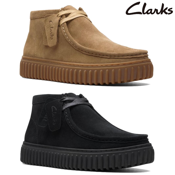 クラークス Clarks メンズ カジュアルシューズ トーヒルハイ Torhill Hi 26173663 26173664 スエード 正規代理店商品