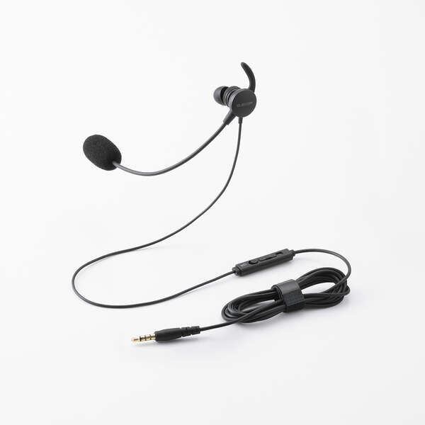 Web会議やビデオ通話、オンラインゲームでの音声チャットに最適!φ3.5mm4極ミニプラグを搭載した片耳カナル型の有線ヘッドセットです。通話に最適なマイクアームとφ10mmドライバーを採用した高音質モ