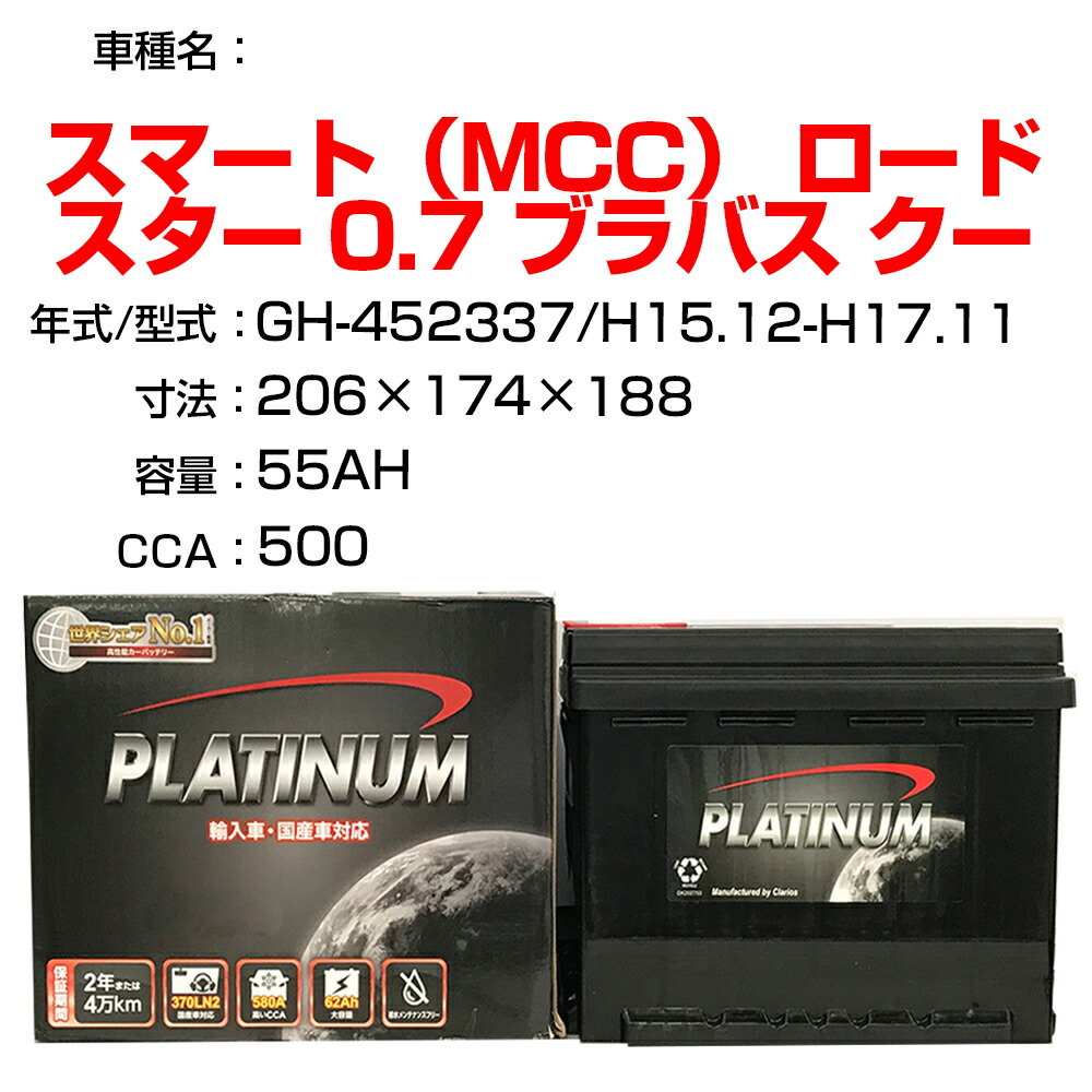 【送料無料】スマート（MCC） ロードスター 0.7 ブラバス クーペGH-452337/H15.12-H17.11適合参考 デルコア Dellkor D-55566/PL