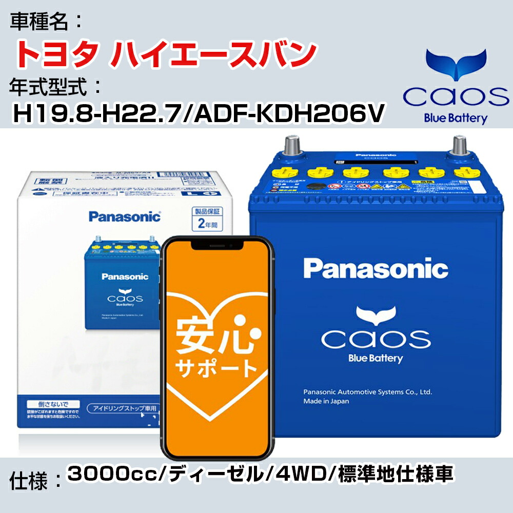 【24時間365日メーカー安心サポート付】トヨタ ハイエースバン【年式型式】H19.8-H22.7/ADF-KDH206VPanasonic caos C8 充電制御 送料無料