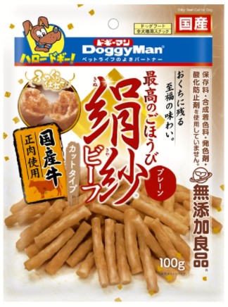 商品説明■商品特徴 ・毎日食べて欲しいから、保存料、合成着色料、発色剤、酸化防止剤を使わずにつくりました。 ・ドギーマンオリジナル製法で、ケーキのようにふんわりやさしい食感に仕上げました。 ・牛肉の濃