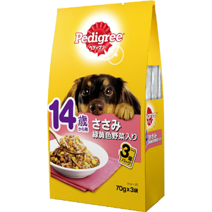 商品説明■商品詳細 14歳頃からの愛犬に必要な栄養がバランス良くとれる総合栄養食です。 愛犬が大好きなささみに、ビタミン豊富な緑黄色野菜を加えました。 4902397840749 ■原材料 肉類(チキ