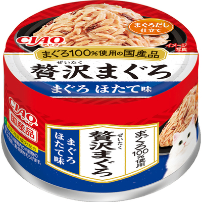 商品説明■商品特徴 まぐろの細かめフレークを、おいしいほたてだしで仕上げました。 4901133373183 ■原材料 まぐろ、ほたてエキス、まぐろエキス、寒天、かつお節粉末、増粘多糖類、調味料（アミ