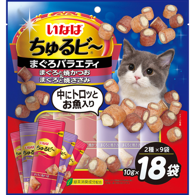 商品説明■商品特徴 外はふっくら、中はトロっと2つの触感が楽しめます。 4901133626456 ■原材料 【まぐろと焼かつお】鶏肉（ささみ）、まぐろ、かつお、かつお節、鶏脂、でん粉、卵白粉末、まぐ