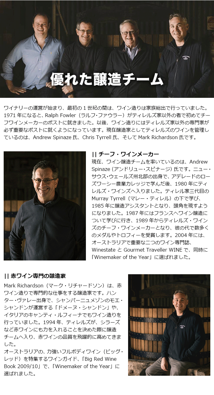 優れた醸造チーム