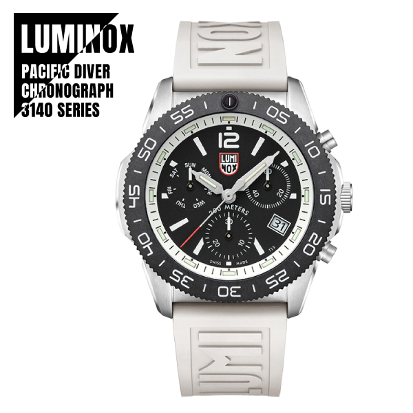 【即納】 LUMINOX ルミノックス PACIFIC DIVER CHRONOGRAPH 3140 SERIES パシフィックダイバー クロノグラフ XS.3141 メンズ ウォッチ ミ
