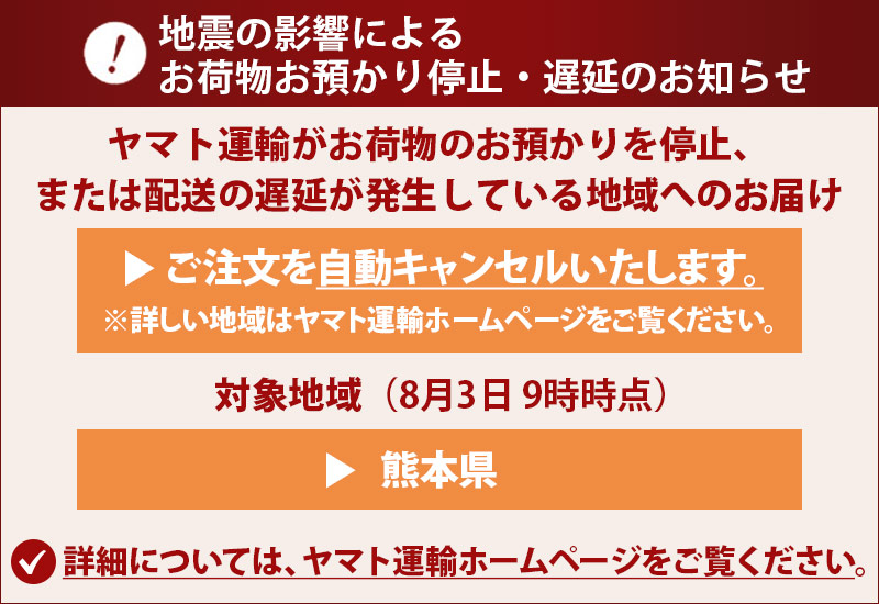 熊本地震の影響によるご案内