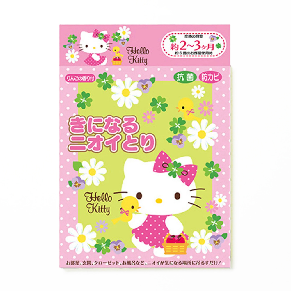 ※こちらの商品は6箱セットになります。 ハローキティちゃん型とリンゴ型の2シートが、 お家やオフィス・車のカビやニオイに効きます。 かわいい見た目とほのかなリンゴの香りつきで、空間に癒しをもたらします