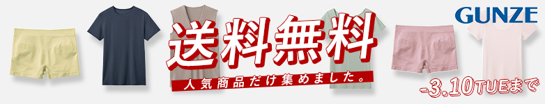 GUNZE送料無料