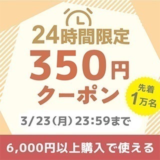 6,000円以上350円オフクーポン