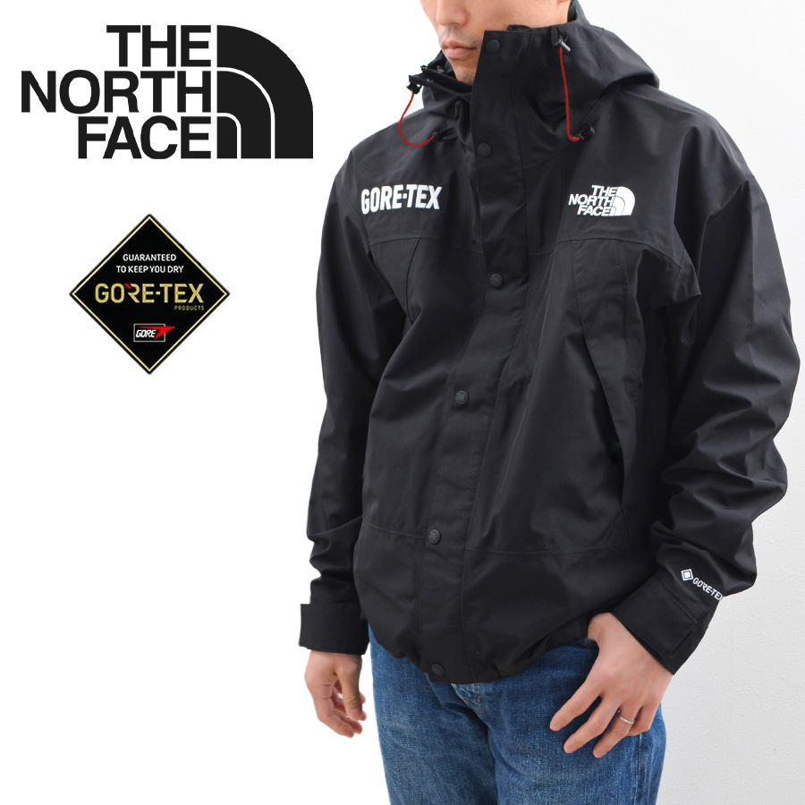 THE NORTH FACE ノースフェイス マウンテンジャケット ゴアテックス GORE-TEX マウンテン パーカー メンズ ロゴ ブラック アウター ダブルジップ アウトドア レッド 赤 黒 【