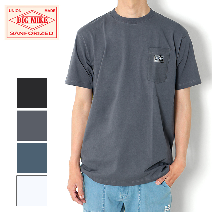 ■Brand Name■ BIG MIKE ビッグマイク ■Item Name■ 新サングラスポケット [Lot/102528500] ■Word■ BIG MIKE サングラスポケット Tシャツ 半