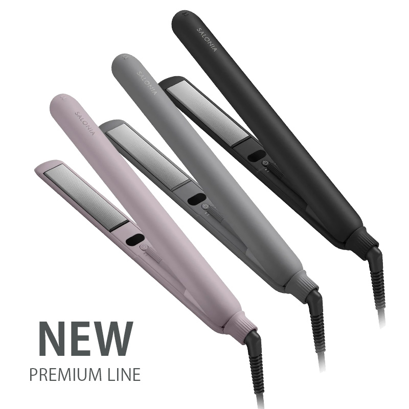 プレミアムライン誕生ダメージを抑えたストレートヘアアイロン●シルク髪へ導く独自テクノロジーSILKYTECHダメージを抑えてツヤ髪へ導くシルキーテックプレートと、イオンバランスを整えワンランク上のまと