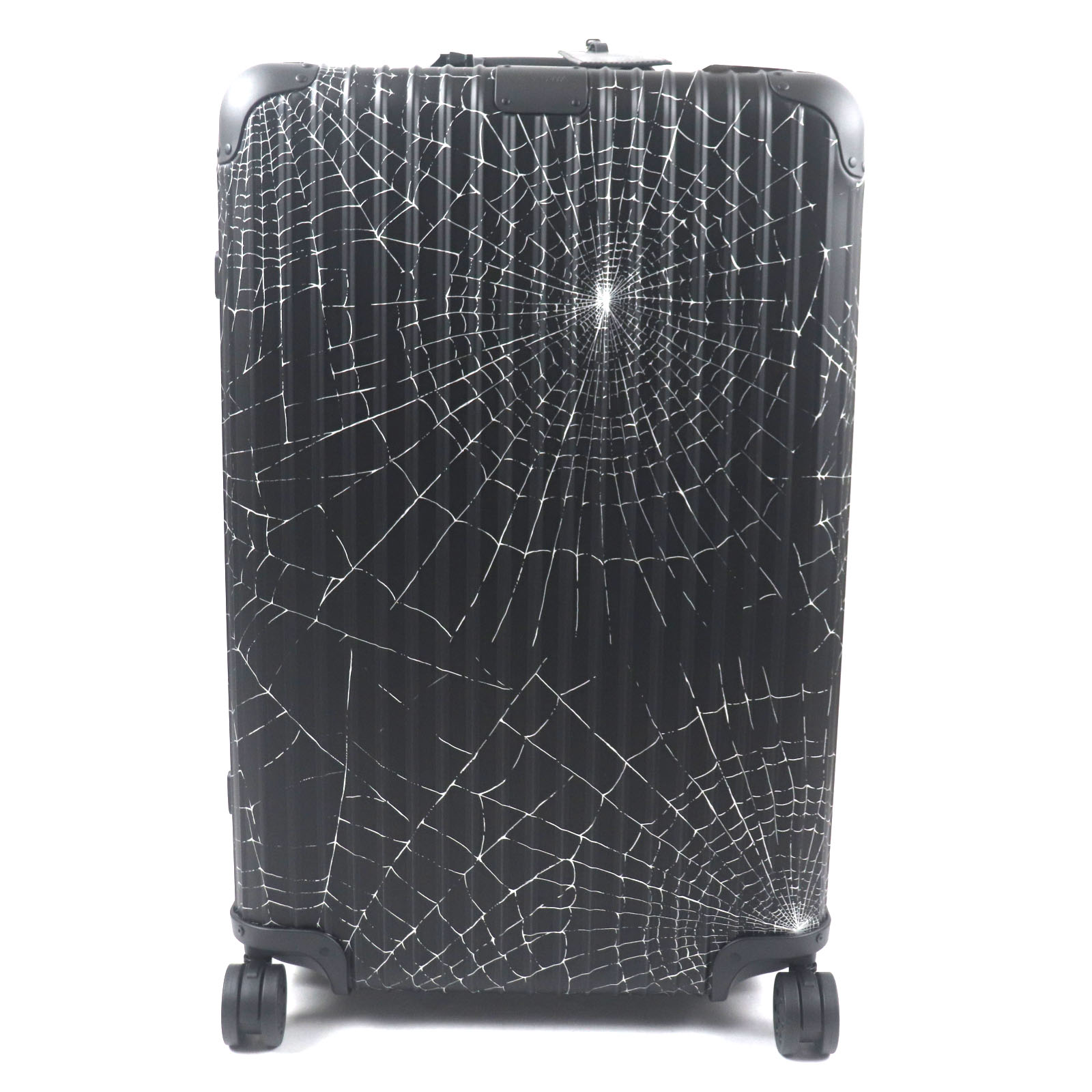未使用品▼リモワ シュプリーム スパイダーウェブ オリジナル チェックイン L ロゴ TSAロック搭載 スーツケース ブラック 86L 保存袋付き