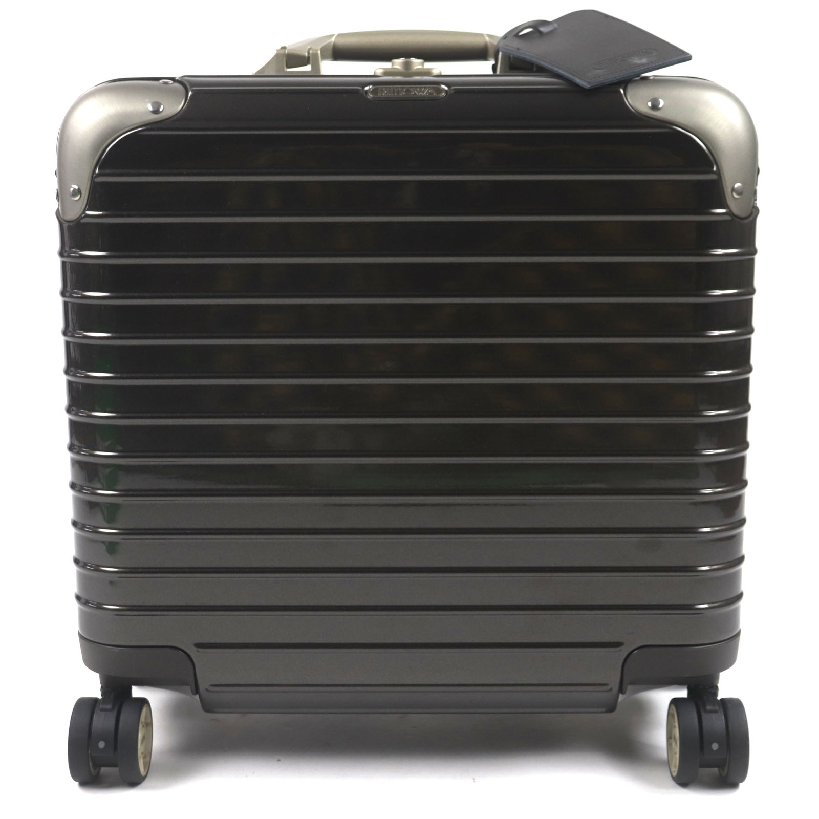 極美品▼RIMOWA リモワ 881.40.50.4 リンボ ビジネストローリー ポリカーボネート 4輪 キャリーケース スーツケース ダークブラウン 27L