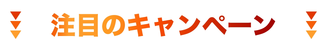 注目のキャンペーン