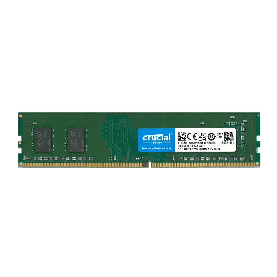 送料無料 crucial Micron製 増設 メモリ 8GB デスクトップ DDR4 3200 PC4 25600 DIMM 288pin CT8G4DFRA32A
