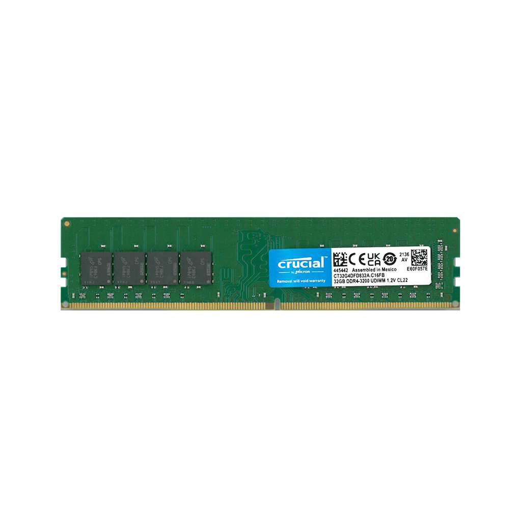 32GB crucial Micron製 増設 メモリ デスクトップ DDR4 3200 mhz PC4 25600 DIMM 288pin CT32G4DFD832A ddr4-3200 32gb 