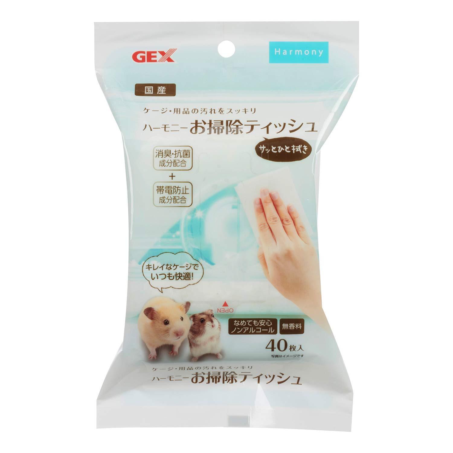 【商品番号】16231695【商品番号】16231695ジェックス ハーモニーお掃除ティッシュ40枚小動物用品 》》 トイレタリーJANコード：4972547040220