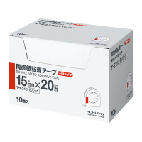 【商品番号】3205362【商品番号】3205362コクヨ 両面紙粘着テープ(お徳用 Eパック)15mm幅×20m 10巻入り (T-E215)テープ・結束具》両面テープJANコード：49014801