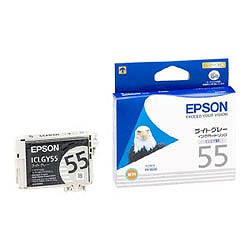 【商品番号】361387【商品番号】361387EPSON インクカートリッジ ライトグレー ICLGY55プリンタ・スキャナ・トナー》インクカートリッジJANコード：4548056985132