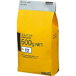 【商品番号】400202【商品番号】400202コクヨ ゴムバンドNo.12 500g スライダー付きポリ袋入り (コム-512)テープ・結束具》輪ゴムJANコード：4901480456003
