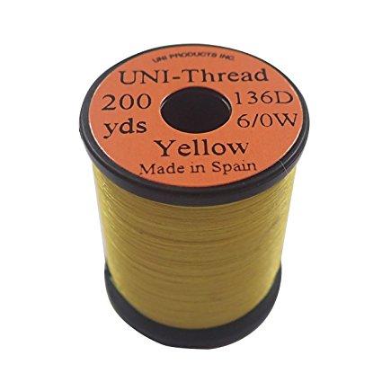【商品番号】4411504【商品番号】4411504【ティムコ(TIEMCO)】UNI 6/0 200yds. ユニスレッド イエロー釣り》フライJANコード：0802353001327