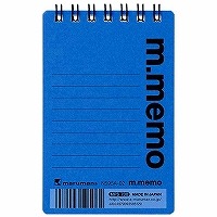 【商品番号】5500906【商品番号】5500906マルマン メモ エムメモ 6mm横罫 A7 ブルー N595A-02ノート・メモ帳》メモ帳JANコード：4979093595129