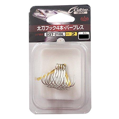 【商品番号】5695087【商品番号】5695087オーナー 太刀フック4本 SQT21BL 2釣り》フック・針JANコード：4953873519628