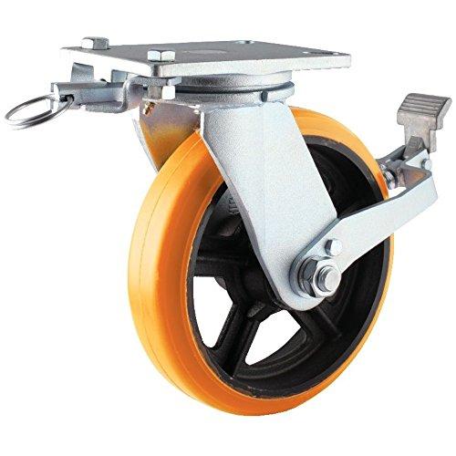 【商品番号】6705985【商品番号】6705985SDUJ200STTLヨドノ 重量用高硬度ウレタン自在車200φストッパー・旋回ロック付8353156建築金具》キャスター JANコード：45822