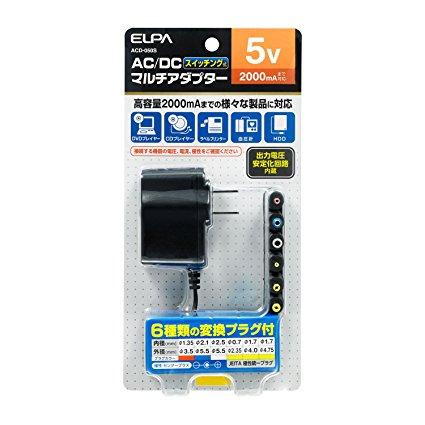 【商品番号】6790079【商品番号】6790079朝日電器 エルパ(ELPA) ACーDCマルチアダプター 5V ACD-050S 1コ入カメラアクセサリ》カメラ用アクセサリJANコード：49010